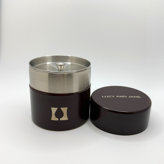 Stainless Steel Double Lid Matcha Canister
