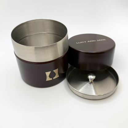 Stainless Steel Double Lid Matcha Canister