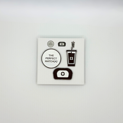 Lucy and Jane Enamel Pin Set of 3